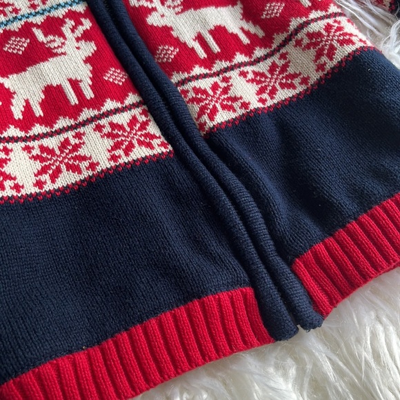 Rorie Whelan Sherpa Lined Blue Zip Up Sweater Hooded - Picture 6 of 7